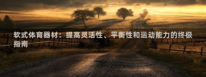 尊龙凯时干什么的：软式体育器材：提高灵活性、平衡性和