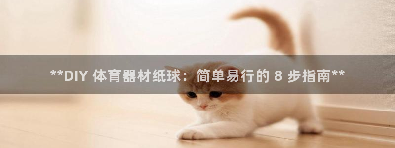 尊龙 贴吧：**DIY 体育器材纸球：简单易行的 8