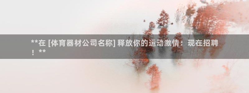 凯时平台登录：**在 [体育器材公司名称] 释放你的