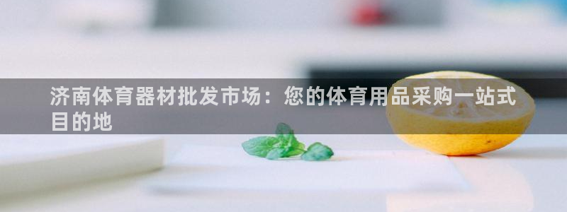 尊龙凯时人生就是搏首页：济南体育器材批发市场：您的体