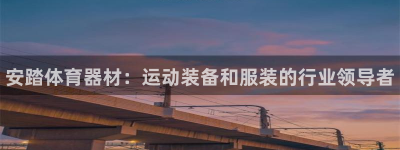 尊龙人生手机版都去ag发财网：安踏体育器材：运动装备